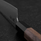 Petty SLD Mirror Buffalo Walnut Handle 130mm-[Musashi]-[Japanese-Kitchen-Knives]