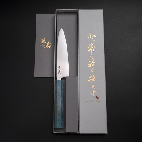 Petty SLD Mirror Coral Shore Handle 130mm-[Musashi]-[Japanese-Kitchen-Knives]