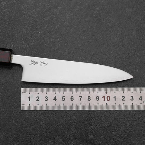 Petty SLD Mirror Red Urushi Handle 130mm (5.1”)-[Musashi]-[Japanese-Kitchen-Knives]
