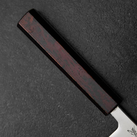 Petty SLD Mirror Red Urushi Handle 130mm-[Musashi]-[Japanese-Kitchen-Knives]