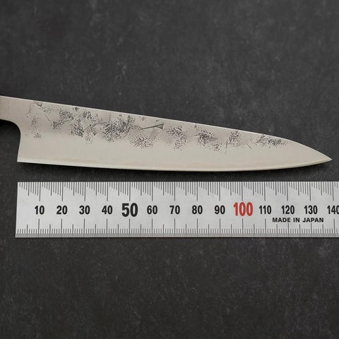 Petty SLD Nashiji Washi Yaki Urushi Handle 135mm (5.3”)-[Musashi]-[Japanese-Kitchen-Knives]