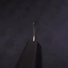 Petty SLD Wave Nickel Damascus Buffalo Ebony Handle 135mm (5.3”)-[Musashi]-[Japanese-Kitchen-Knives]