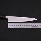 Petty SLD Wave Nickel Damascus Buffalo Ebony Handle 135mm (5.3”)-[Musashi]-[Japanese-Kitchen-Knives]