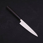 Petty SLD Wave Nickel Damascus Buffalo Ebony Handle 135mm (5.3”)-[Musashi]-[Japanese-Kitchen-Knives]