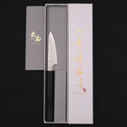 Petty SLD Wave Nickel Damascus Buffalo Ebony Handle 90mm (3.5”)-[Musashi]-[Japanese-Kitchen-Knives]