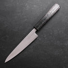 Petty SLD Wave Nickel Damascus Silver Pattern Urushi Handle 135mm (5.3”)-[Musashi]-[Japanese-Kitchen-Knives]