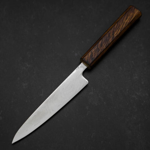 Petty SLD Wave Nickel Damascus Sumi Urushi Handle 135mm (5.3”)-[Musashi]-[Japanese-Kitchen-Knives]