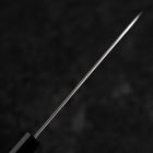 Petty Silver Steel #3 Kasumi Buffalo Walnut Handle 135mm (5.3”)-[Musashi]-[Japanese-Kitchen-Knives]