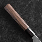 Petty Silver Steel #3 Kasumi Buffalo Walnut Handle 135mm (5.3”)-[Musashi]-[Japanese-Kitchen-Knives]