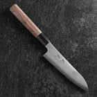 Petty Silver Steel #3 Kasumi Buffalo Walnut Handle 135mm-[Musashi]-[Japanese-Kitchen-Knives]