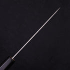 Petty Silver Steel #3 Nashiji Buffalo Magnolia Handle 135mm-[Musashi]-[Japanese-Kitchen-Knives]