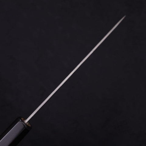 Petty Silver Steel #3 Nashiji Buffalo Magnolia Handle 135mm-[Musashi]-[Japanese-Kitchen-Knives]