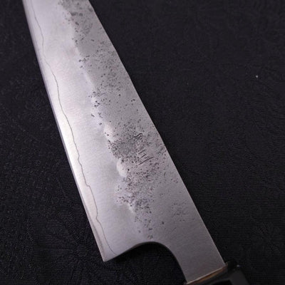 Petty Silver Steel #3 Nashiji Buffalo Magnolia Handle 135mm-Silver steel #3-Nashiji-Japanese Handle-[Musashi]-[Japanese-Kitchen-Knives]