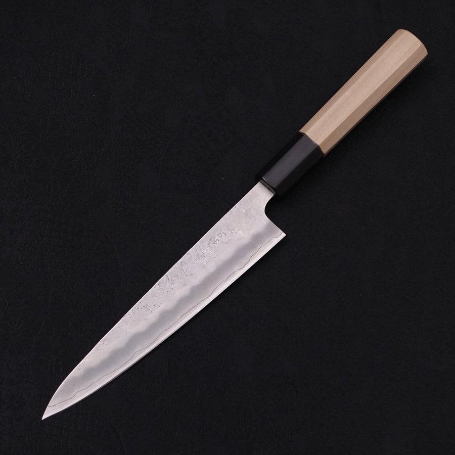 Petty Silver Steel #3 Nashiji Buffalo Magnolia Handle 150mm-Silver steel #3-Nashiji-Japanese Handle-[Musashi]-[Japanese-Kitchen-Knives]