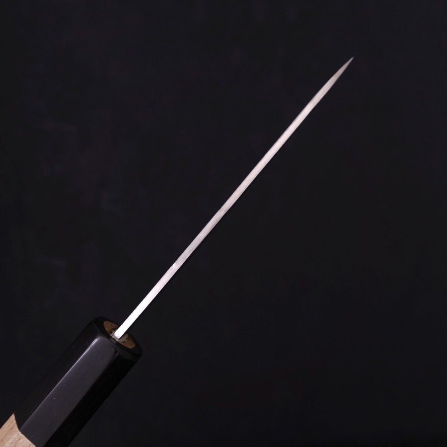 Petty Silver Steel #3 Nashiji Buffalo Magnolia Handle 80mm-Silver steel #3-Nashiji-Japanese Handle-[Musashi]-[Japanese-Kitchen-Knives]
