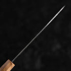 Petty Silver Steel #3 Nashiji Olive Handle 130mm-[Musashi]-[Japanese-Kitchen-Knives]