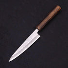 Petty Silver Steel #3 Nashiji Sumi Urushi Handle 135mm (5.3”)-[Musashi]-[Japanese-Kitchen-Knives]