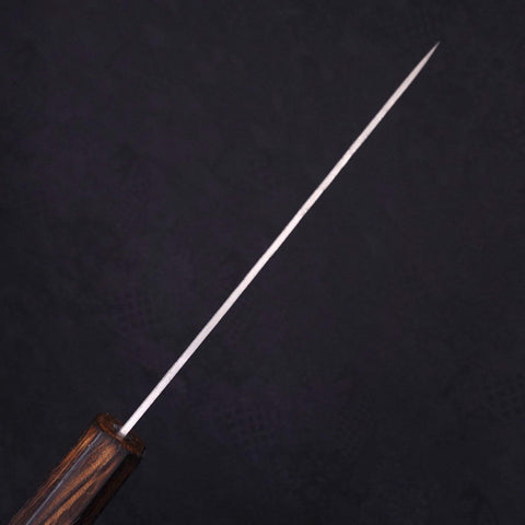 Petty Silver Steel #3 Nashiji Sumi Urushi Handle 135mm (5.3”)-[Musashi]-[Japanese-Kitchen-Knives]