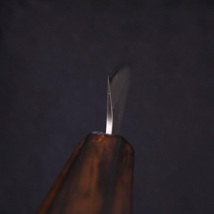 Petty Silver Steel #3 Nashiji Sumi Urushi Handle 135mm-Silver steel #3-Nashiji-Japanese Handle-[Musashi]-[Japanese-Kitchen-Knives]