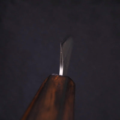 Petty Silver Steel #3 Nashiji Sumi Urushi Handle 135mm-Silver steel #3-Nashiji-Japanese Handle-[Musashi]-[Japanese-Kitchen-Knives]