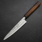 Petty Silver Steel #3 Nashiji Sumi Urushi Handle 150mm (5.9”)-[Musashi]-[Japanese-Kitchen-Knives]