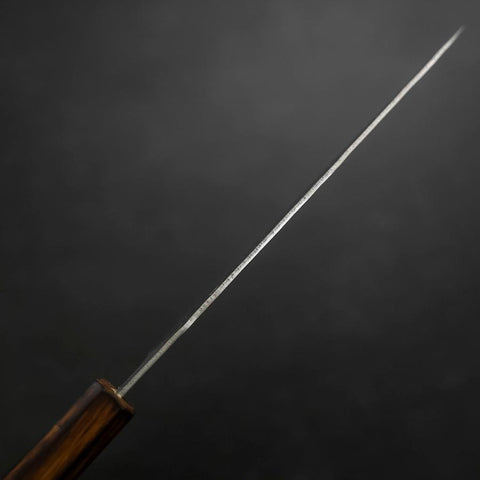Petty Silver Steel #3 Nashiji Sumi Urushi Handle 150mm (5.9”)-[Musashi]-[Japanese-Kitchen-Knives]