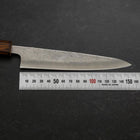 Petty Silver Steel #3 Nashiji Sumi Urushi Handle 150mm (5.9”)-[Musashi]-[Japanese-Kitchen-Knives]