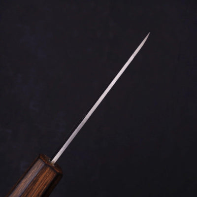 Petty Silver Steel #3 Nashiji Sumi Urushi Handle 80mm-Silver steel #3-Nashiji-Japanese Handle-[Musashi]-[Japanese-Kitchen-Knives]