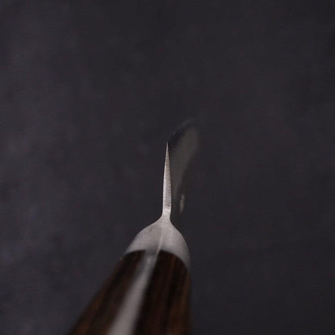 Petty Silver Steel #3 Nashiji Western Handle 135mm (5.3”)-[Musashi]-[Japanese-Kitchen-Knives]