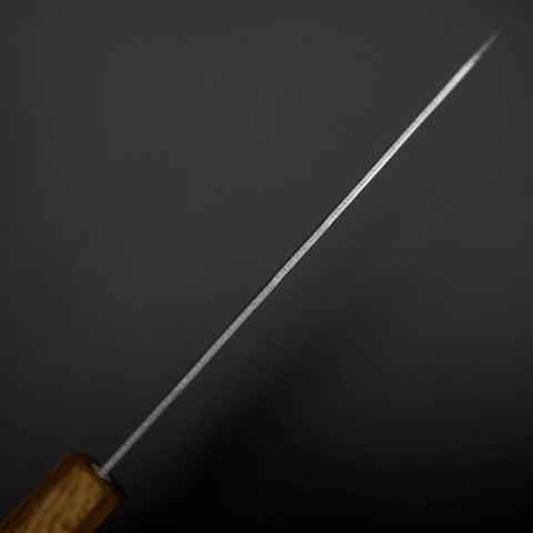 Petty Silver Steel #3 Nashiji Yaki Urushi Handle 135mm (5.3”)-[Musashi]-[Japanese-Kitchen-Knives]