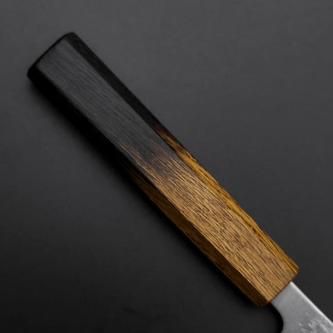Petty Silver Steel #3 Nashiji Yaki Urushi Handle 135mm (5.3”)-[Musashi]-[Japanese-Kitchen-Knives]
