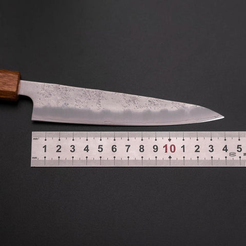 Petty Silver Steel #3 Nashiji Yaki Urushi Handle 135mm (5.3”)-[Musashi]-[Japanese-Kitchen-Knives]