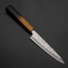 Petty Silver Steel #3 Nashiji Yaki Urushi Handle 135mm (5.3”)-[Musashi]-[Japanese-Kitchen-Knives]
