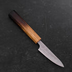 Petty Silver Steel #3 Nashiji Yaki Urushi Handle 85mm (3.3”)-[Musashi]-[Japanese-Kitchen-Knives]