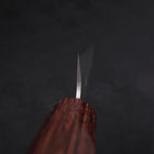 Petty Silver Steel #3 Nashiji Zelkova Handle 140mm-[Musashi]-[Japanese-Kitchen-Knives]