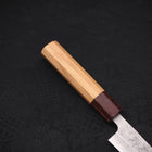 Petty Silver Steel #3 Nashiji Zelkova Handle 140mm-[Musashi]-[Japanese-Kitchen-Knives]