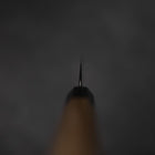 Petty Silver Steel #3 Nawame Buffalo Magnolia Handle 135mm-[Musashi]-[Japanese-Kitchen-Knives]