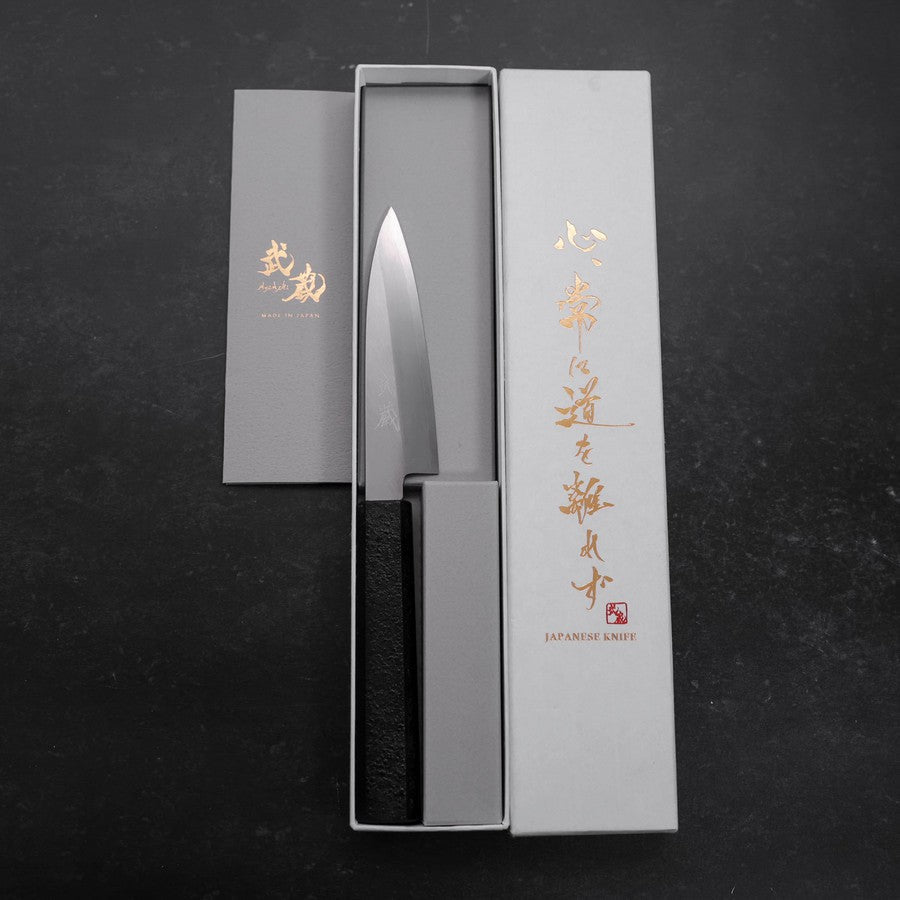 ペティ 銀紙3号 磨き 焼漆柄 135mm – MUSASHI