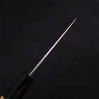 Petty Silver Steel #3 Polished Buffalo Magnolia Handle 80mm (3.1”)-[Musashi]-[Japanese-Kitchen-Knives]