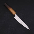 Petty Silver Steel #3 Polished Yaki Urushi Handle 135mm (5.3”)-[Musashi]-[Japanese-Kitchen-Knives]