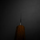 Petty Silver Steel #3 Polished Yaki Urushi Handle 80mm (3.1”)-[Musashi]-[Japanese-Kitchen-Knives]