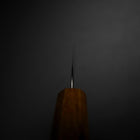 Petty Silver Steel #3 Polished Yaki Urushi Handle 80mm-[Musashi]-[Japanese-Kitchen-Knives]