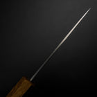 Petty Silver Steel #3 Polished Yaki Urushi Handle 80mm-[Musashi]-[Japanese-Kitchen-Knives]
