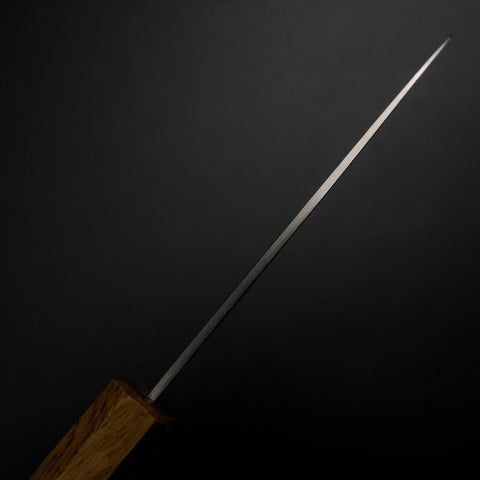 Petty Silver Steel #3 Polished Yaki Urushi Handle 80mm-[Musashi]-[Japanese-Kitchen-Knives]