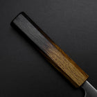 Petty Silver Steel #3 Polished Yaki Urushi Handle 80mm-[Musashi]-[Japanese-Kitchen-Knives]