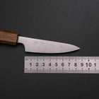 Petty Silver Steel #3 Polished Yaki Urushi Handle 80mm-[Musashi]-[Japanese-Kitchen-Knives]