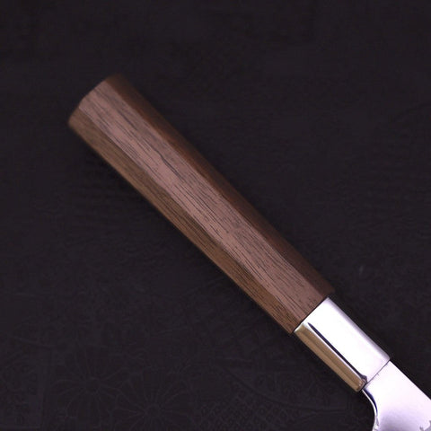 Petty Silver Steel #3 Walnut Hamachidori Handle 135mm (5.3”)-[Musashi]-[Japanese-Kitchen-Knives]