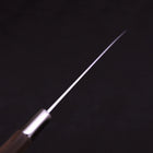Petty Silver Steel #3 Walnut Karakusa Handle 135mm (5.3”)-[Musashi]-[Japanese-Kitchen-Knives]