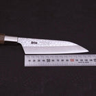 Petty Silver Steel #3 Walnut Karakusa Handle 135mm (5.3”)-[Musashi]-[Japanese-Kitchen-Knives]