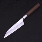 Petty Silver Steel #3 Walnut Kazabana Handle 135mm (5.3”)-[Musashi]-[Japanese-Kitchen-Knives]